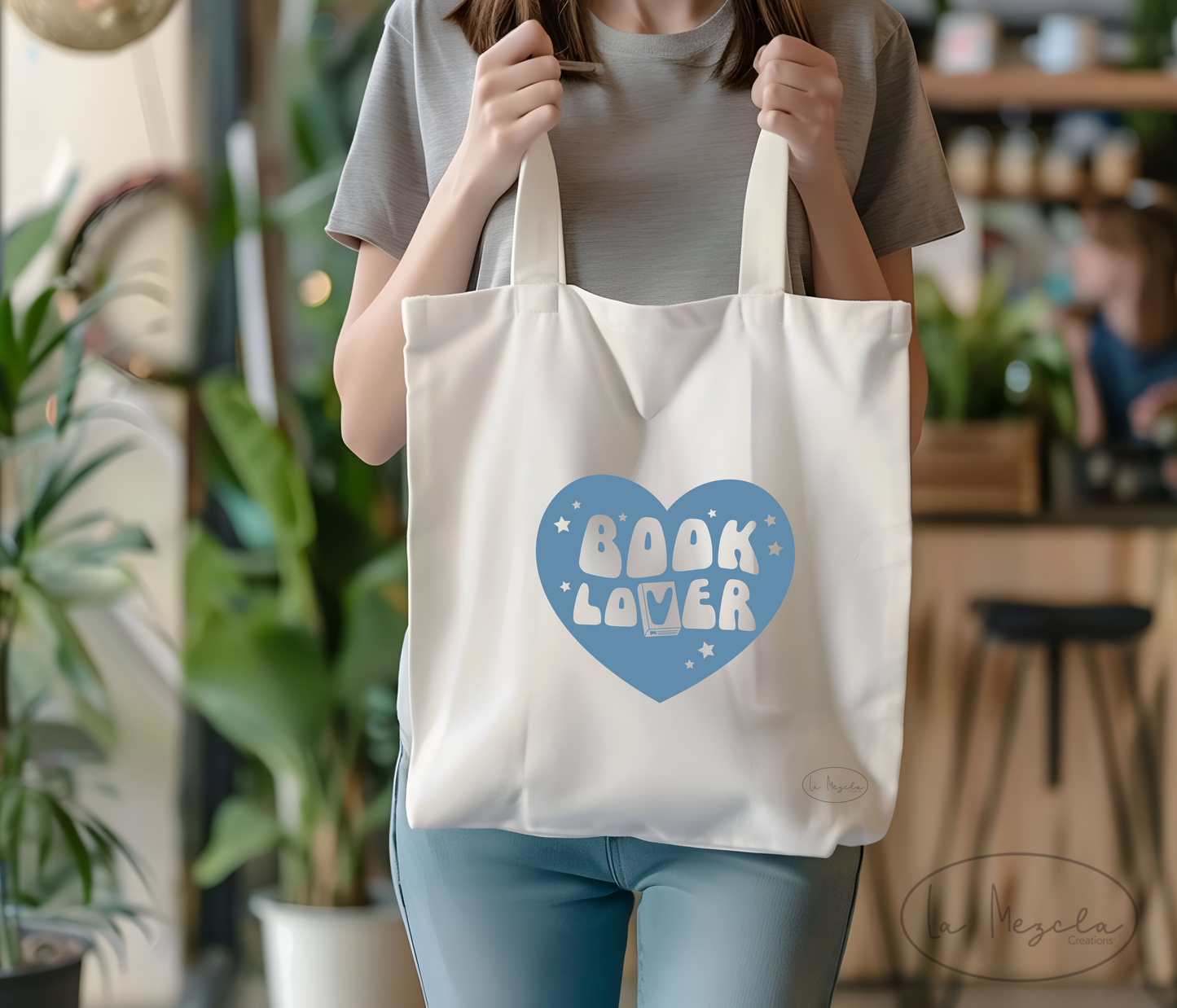 Book Lover Shopping Tote, Beach Tote, I love Books Retro Reusable Canvas Style Shopping Bag, Reusable Shopping Tote, Book Lover Beach Tote Shopping Bag