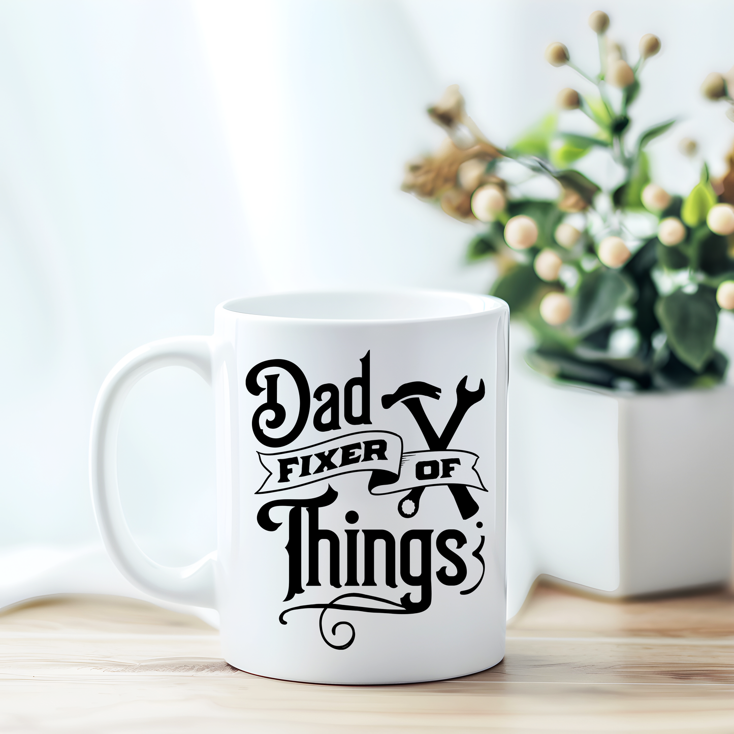 Dad Fixer of Things Mug, Fathers Day Mug, Best Dad Mug, Best Dad Coffee Cup, Dad Tea Mug